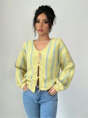 Акція на Кардиган жіночий SHEIN GD-00198496 S Жовтий від Rozetka