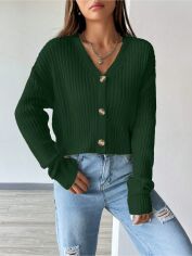 Акція на Кардиган жіночий SHEIN GD-00193672 L Зелений від Rozetka