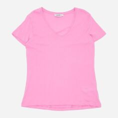 Акція на Футболка бавовняна жіноча Pink Woman XAZ411760XVXZ S Рожева від Rozetka