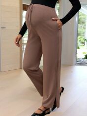 Акція на Штани для вагітних SHEIN GD-00219977 L Коричневі від Rozetka