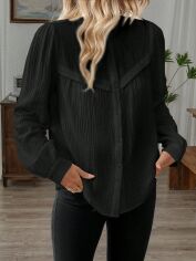Акція на Блузка жіноча SHEIN GD-00194925 S Чорна від Rozetka