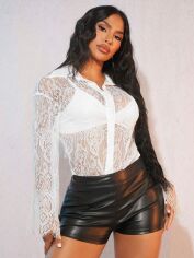 Акція на Блуза жіноча SHEIN GD-00196022 M Біла від Rozetka