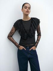Акція на Блуза жіноча SHEIN GD-00218744 L Чорна від Rozetka