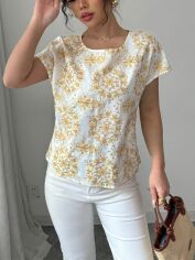 Акція на Блузка жіноча SHEIN GD-00197884 XL Різнокольорова від Rozetka