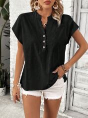 Акція на Блузка жіноча SHEIN GD-00194931 S Чорна від Rozetka