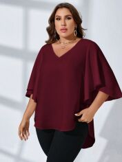Акція на Блузка жіноча SHEIN GD-00198172 2XL Червона від Rozetka