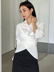 Акція на Блузка жіноча SHEIN GD-00221501 S Біла від Rozetka
