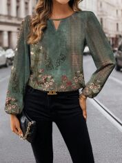Акція на Блузка жіноча SHEIN GD-00224702 S Різнокольорова від Rozetka