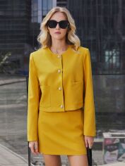 Акція на Спідниця літня жіноча SHEIN GD-00223579 L Жовта від Rozetka
