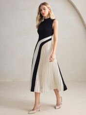 Акція на Сукня жіноча SHEIN GD-00215211 L Чорно-біла від Rozetka