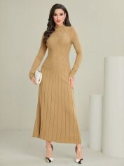Акція на Сукня жіноча SHEIN GD-00212290 S Бежева від Rozetka
