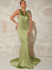 Акція на Сукня жіноча SHEIN GD-00200558 L Оливкова від Rozetka