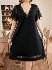 Акція на Сукня жіноча SHEIN GD-00210247 3XL Чорна від Rozetka