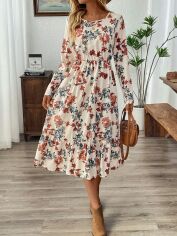 Акція на Сукня осіння жіноча SHEIN GD-00227812 XL Комбінована від Rozetka
