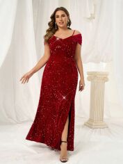Акція на Сукня жіноча SHEIN GD-00216125 2XL Червона від Rozetka