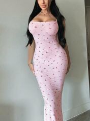 Акція на Сукня жіноча SHEIN GD-00224227 M Рожева від Rozetka