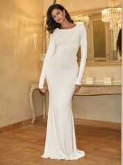 Акція на Сукня осіння жіноча SHEIN GD-00218403 L Біла від Rozetka