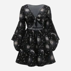 Акція на Сукня літня жіноча Shein GD-00200004 L Чорно-біла від Rozetka
