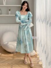 Акція на Сукня осіння жіноча SHEIN GD-00197765 S Зелена від Rozetka