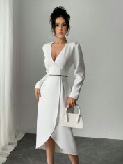 Акція на Сукня осіння жіноча SHEIN GD-00215729 L Біла від Rozetka