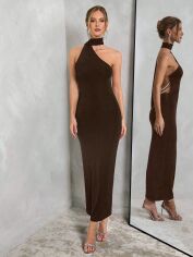 Акція на Сукня осіння жіноча SHEIN GD-00215893 M Коричнева від Rozetka