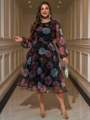 Акція на Сукня осіння жіноча SHEIN GD-00202689 2XL Комбінована від Rozetka