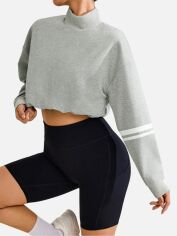 Акція на Світшот жіночий SHEIN GD-00224591 M Сірий від Rozetka