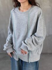 Акція на Світшот жіночий SHEIN GD-00199045 XL Сірий від Rozetka