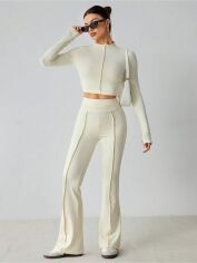 Акція на Костюм жіночий SHEIN GD-00219365 L-Tall Кремовий від Rozetka