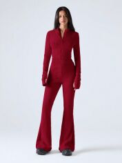 Акція на Костюм жіночий SHEIN GD-00227381 S Бордовий від Rozetka