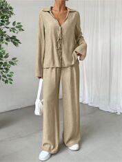 Акція на Костюм жіночий SHEIN GD-00221579 M Кремовий від Rozetka
