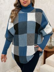 Акція на Светр жіночий SHEIN GD-00193656 1XL Синій від Rozetka