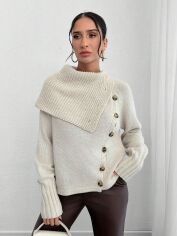 Акція на Светр жіночий SHEIN GD-00193625 L Бежевий від Rozetka