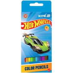 Акція на Карандаши цветные Kite Hot Wheels HW25-051 12 шт від Podushka