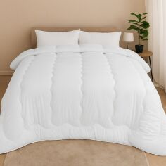 Акція на Ковдра MirSon Всесезонна Євро 200х220 EcoSilk антиалергенна №2000 Waves of Comfort від Rozetka