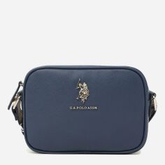 Акція на Сумка крос-боді через плече жіноча маленька U.S. Polo Assn 27A321-AA00A(NAVY NIGHT)_1SZ Темно-синя від Rozetka
