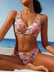 Акція на Купальник роздільний жіночий SHEIN GD-00210926 L Комбінований від Rozetka