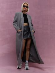 Акція на Пальто жіноче SHEIN GD-00196991 S Темно-сіре від Rozetka