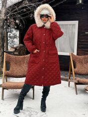 Акція на Пальто жіноче SHEIN GD-00197218 0XL Червоне від Rozetka