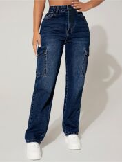 Акція на Джинси жіночі SHEIN GD-00219062 XS-Petite Сині від Rozetka