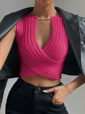Акція на Топ жіночий SHEIN GD-00219002 M Фуксія від Rozetka