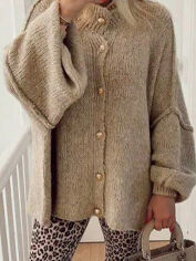 Акція на Кардиган жіночий SHEIN GD-00197849 2XL Хакі від Rozetka