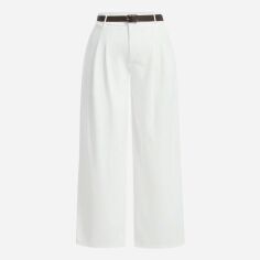 Акція на Штани жіночі SHEIN GD-00212940 1XL Білі від Rozetka