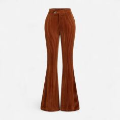 Акція на Штани жіночі SHEIN GD-00222132 L Коричневі від Rozetka