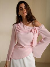 Акція на Блузка жіноча SHEIN GD-00196909 L Рожева від Rozetka