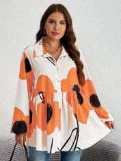 Акція на Блузка жіноча SHEIN GD-00224816 1XL Різнокольорова від Rozetka