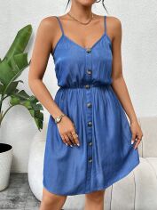 Акція на Сарафан жіночий SHEIN GD-00214782 L Синій від Rozetka