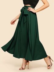 Акція на Спідниця літня жіноча SHEIN GD-00224168 L Темно-зелена від Rozetka
