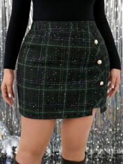 Акція на Спідниця жіноча SHEIN GD-00200893 1XL Зелена від Rozetka