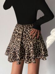 Акція на Спідниця літня жіноча SHEIN GD-00213004 S Коричнева від Rozetka